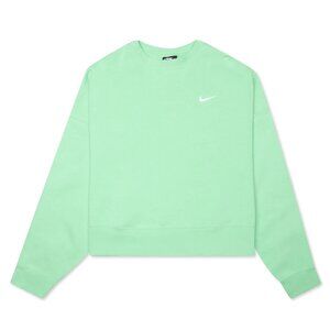 NIKE ESSENTIAL FLEECE CREW CUCUMBER S